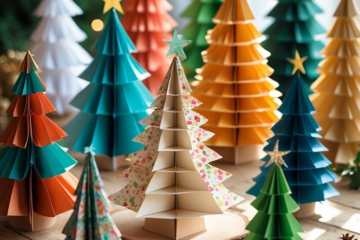 Paper Christmas Trees Craft
