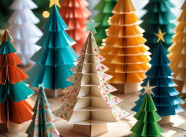 Paper Christmas Trees Craft