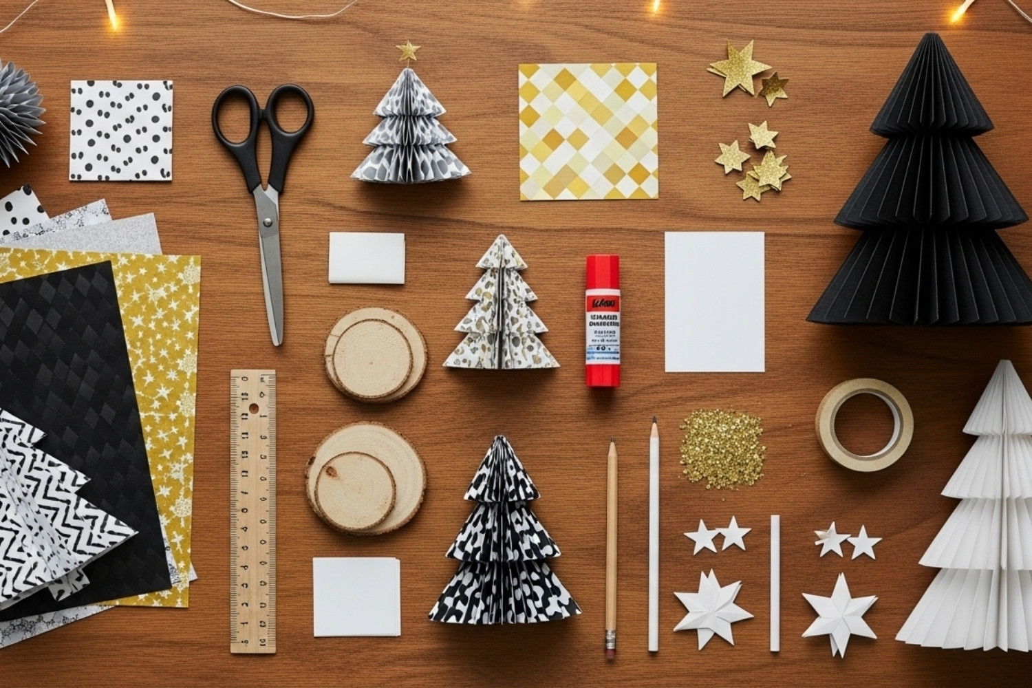 Paper Christmas Trees Craft