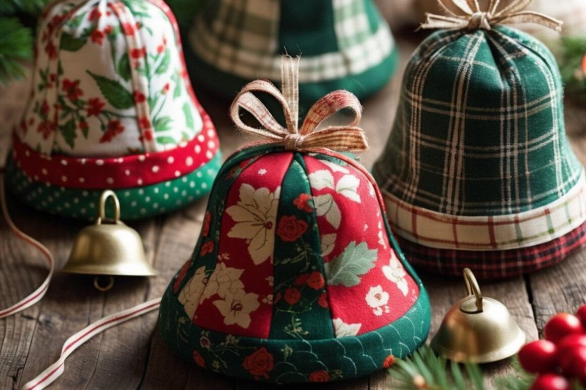 Patchwork Fabric Bells