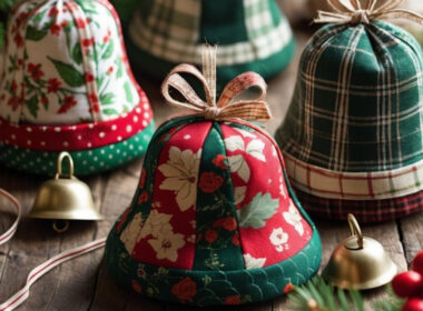 Patchwork Fabric Bells