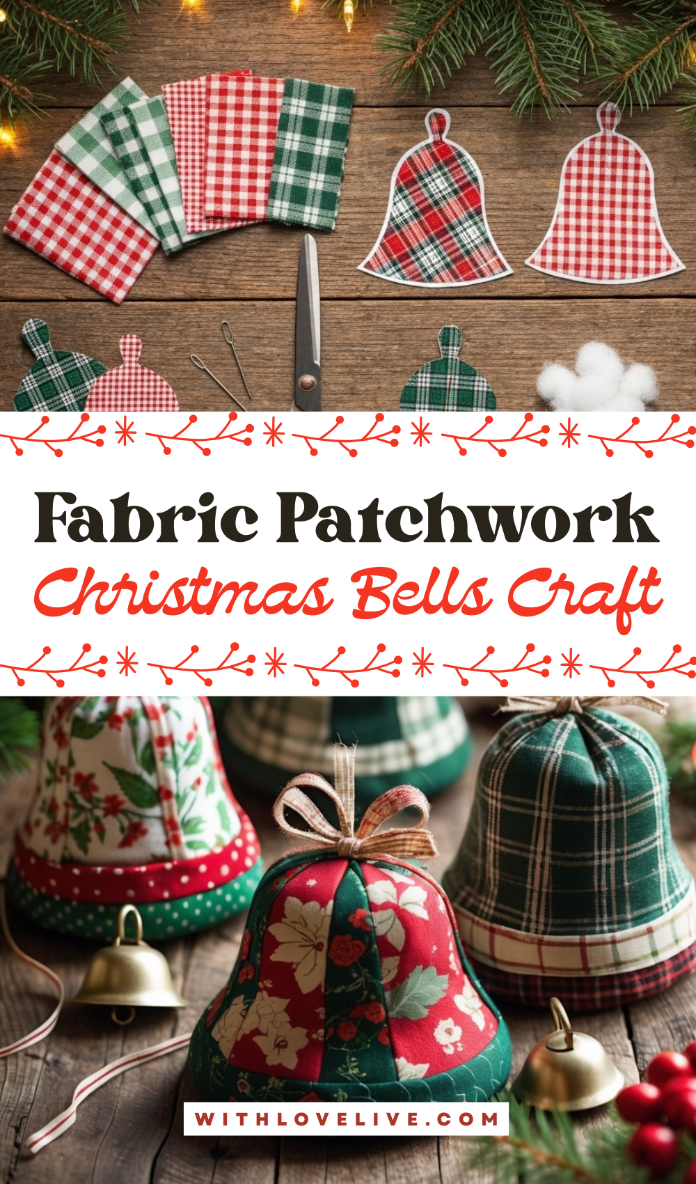 Patchwork Fabric Bells