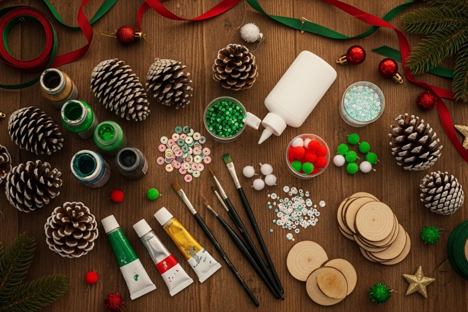 Pinecone Christmas Tree Decorations
