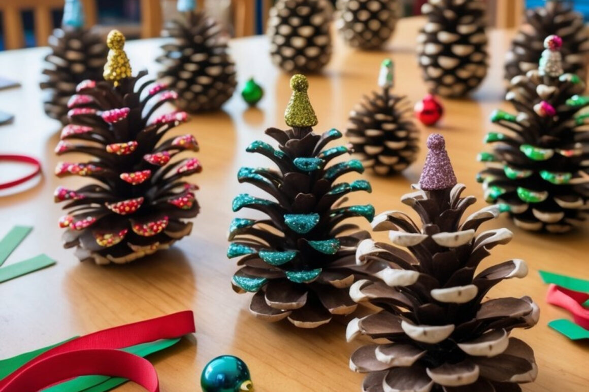 Pinecone Christmas Tree Decorations
