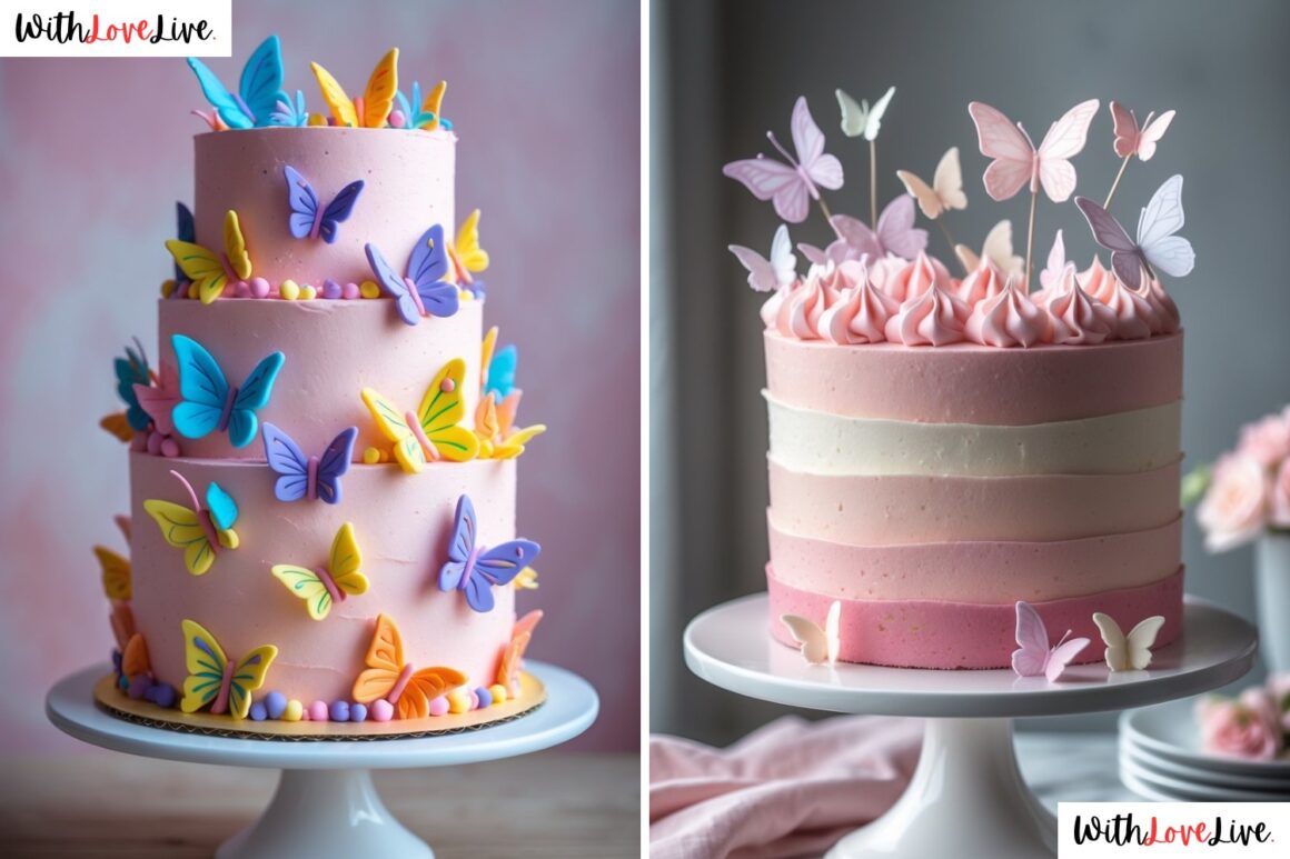 Pink Butterfly Cake Ideas