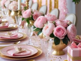Pink and Gold Bridal Shower Decor Ideas