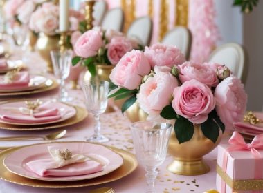 Pink and Gold Bridal Shower Decor Ideas