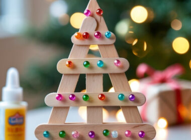 Popsicle Stick Mini Christmas Tree