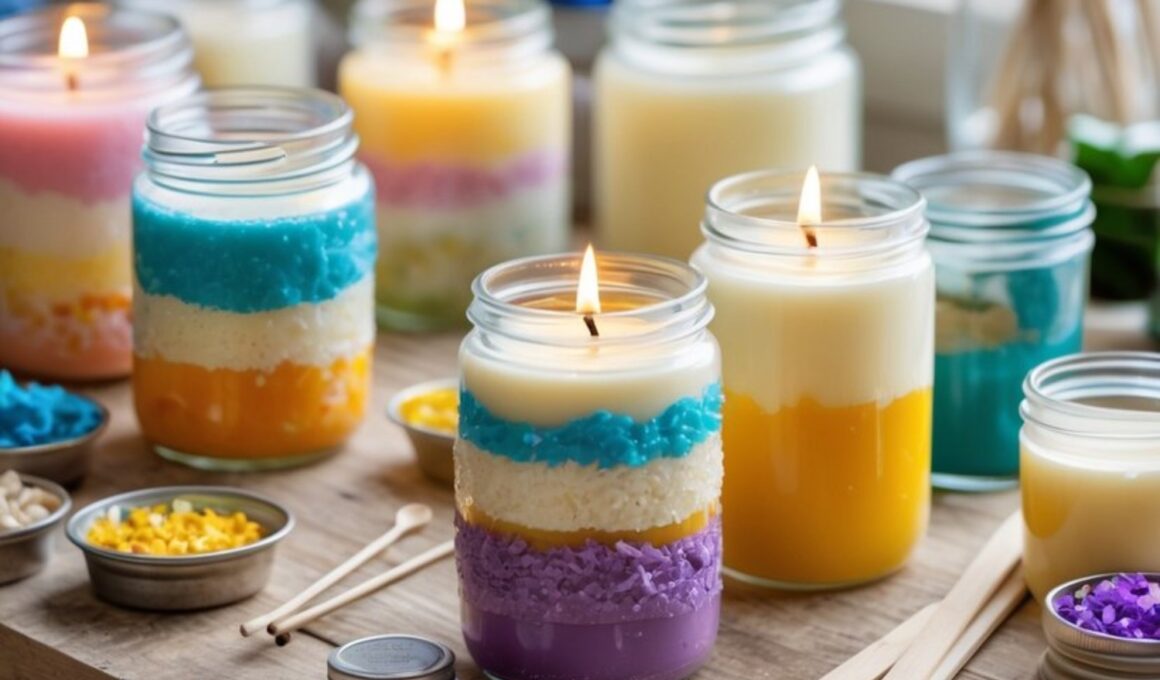 Pretty Upcycled Candle Jar