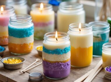 Pretty Upcycled Candle Jar