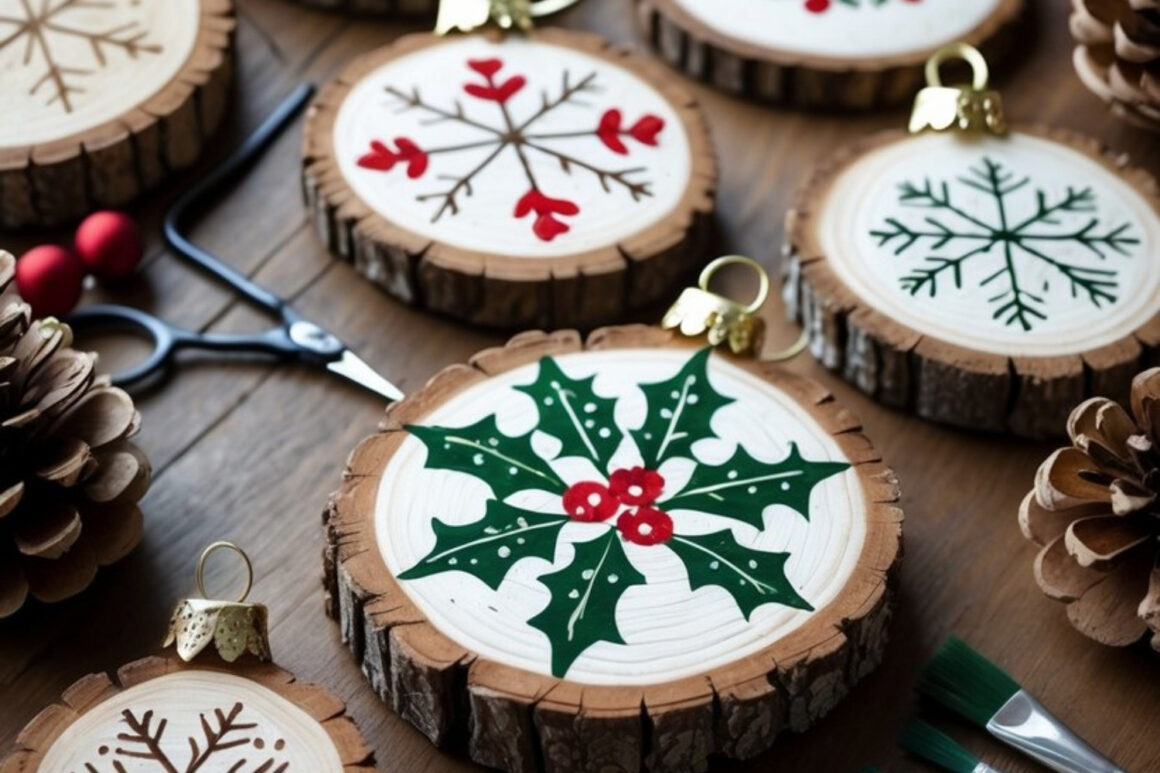 Rustic Wood Slice Ornaments