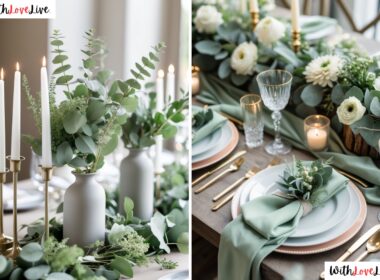Sage Green Wedding Table Setting