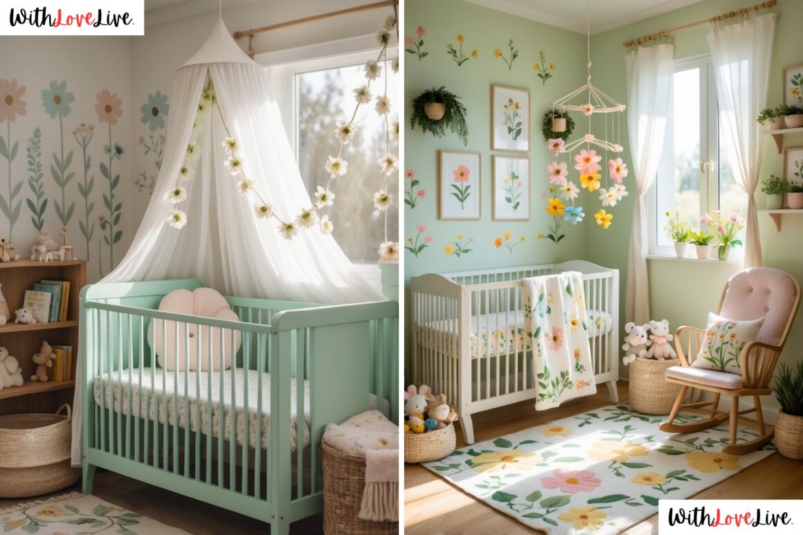 Wildflower-Theme Nursery Decor Ideas