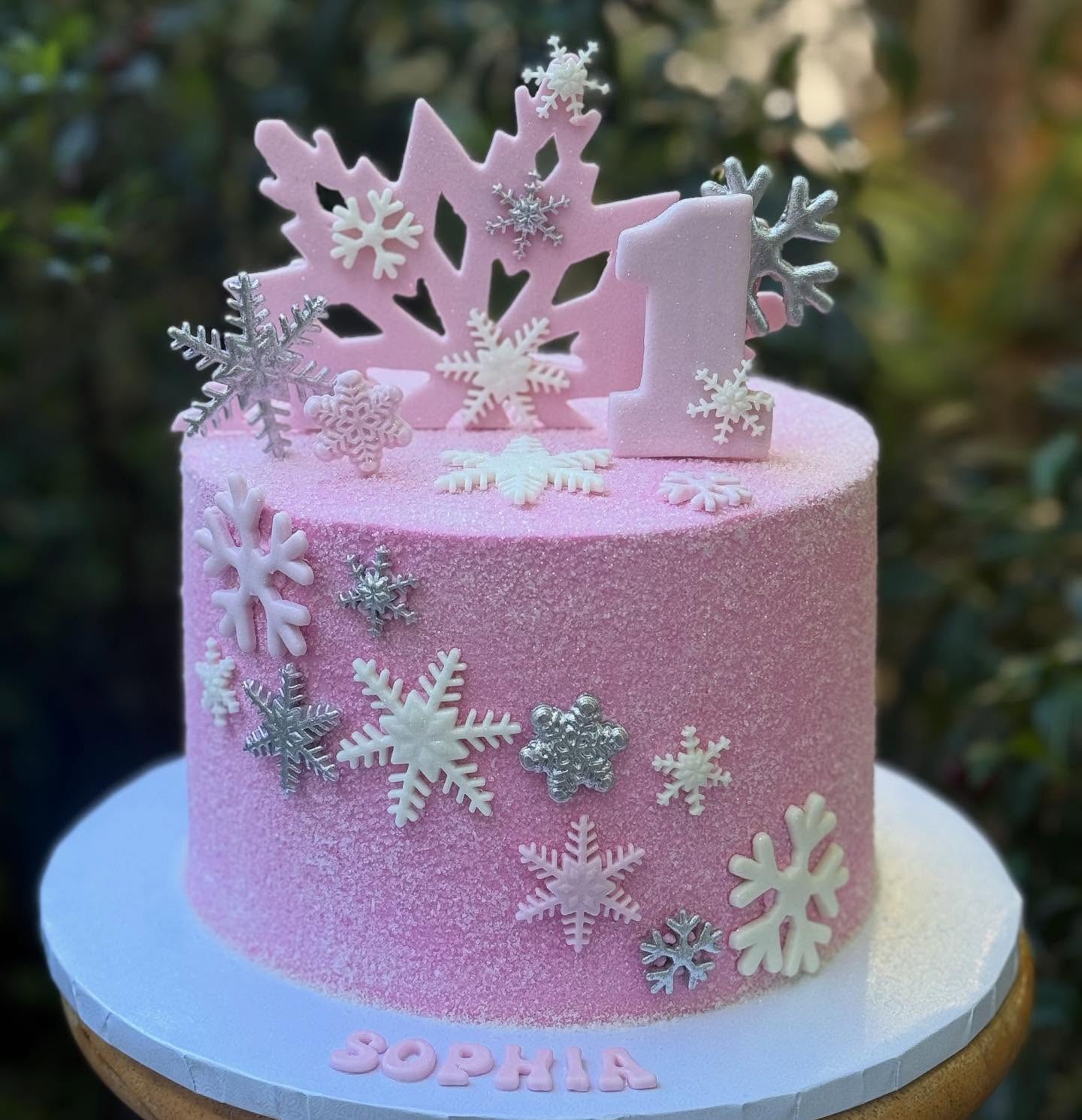 Winter Wonderland Snowball Cake
