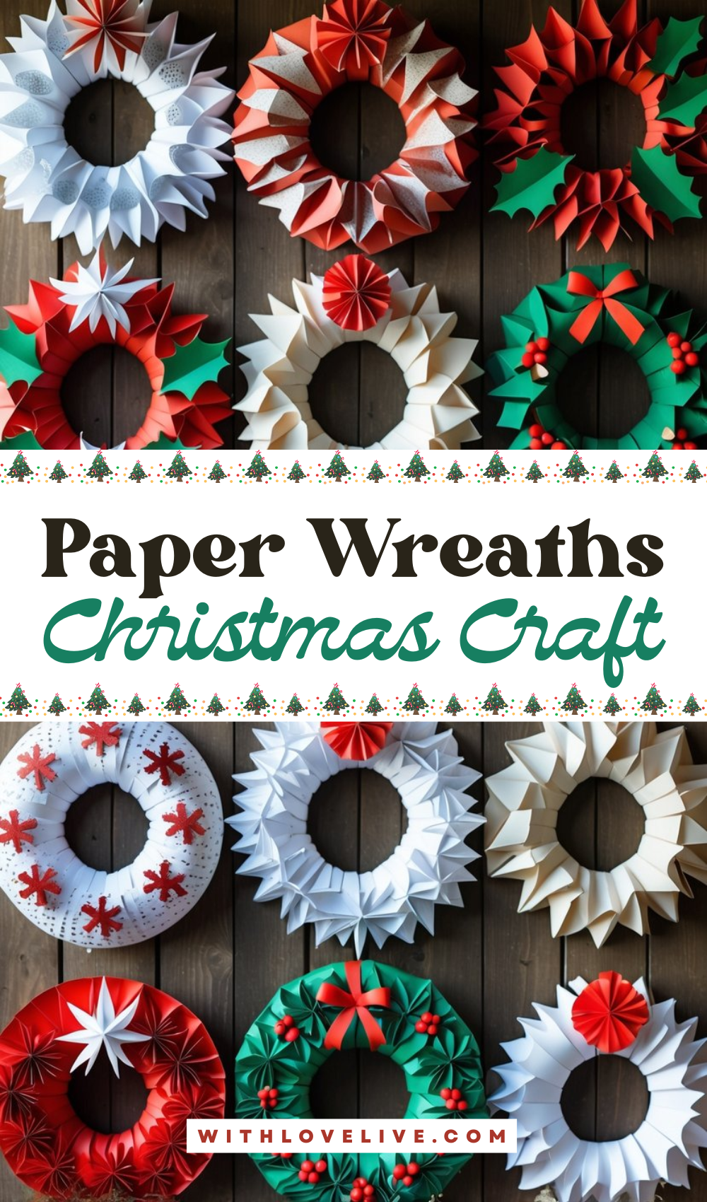 Paper Wreaths Christmas Craft