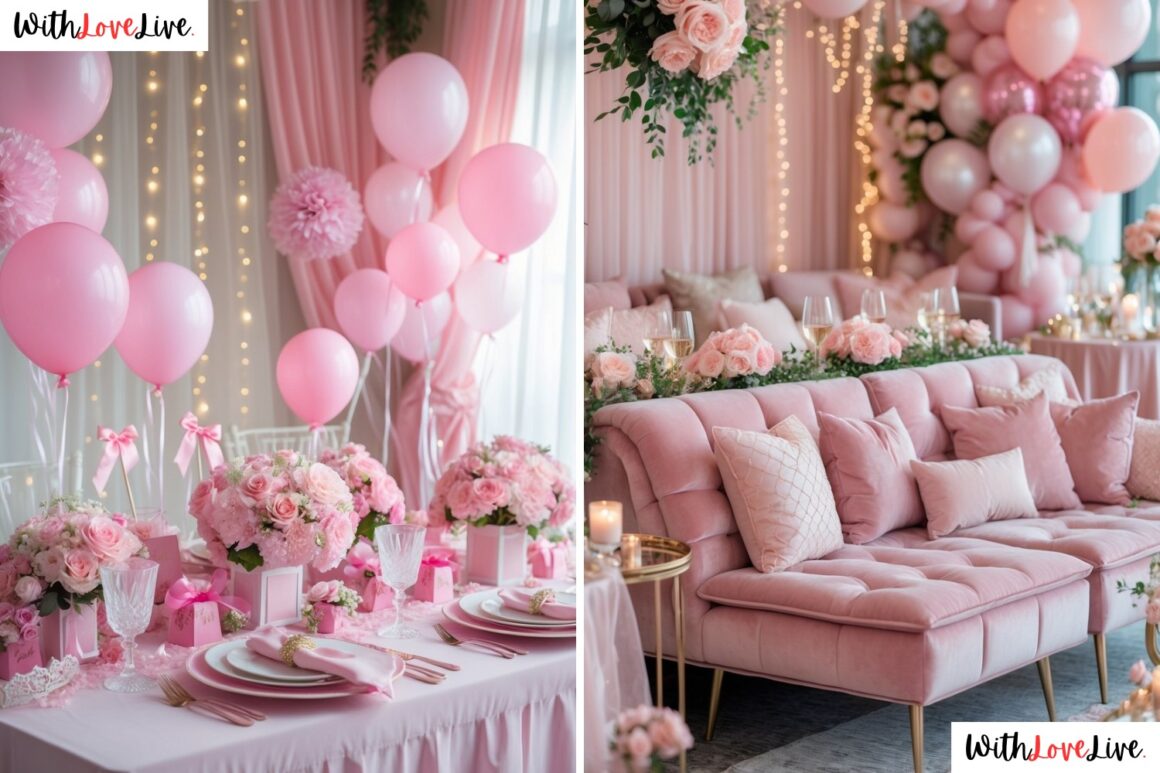 pink bridal shower