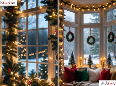 Bay Window Christmas Decor