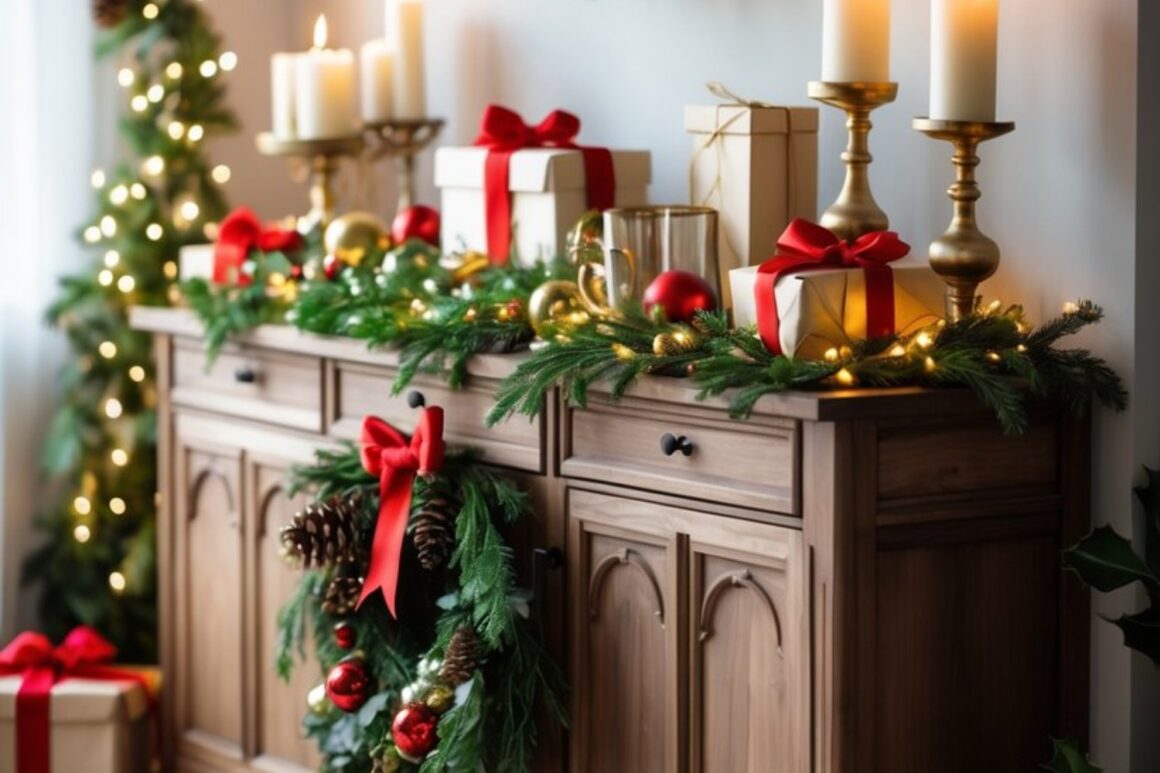 Christmas Sideboard Decor