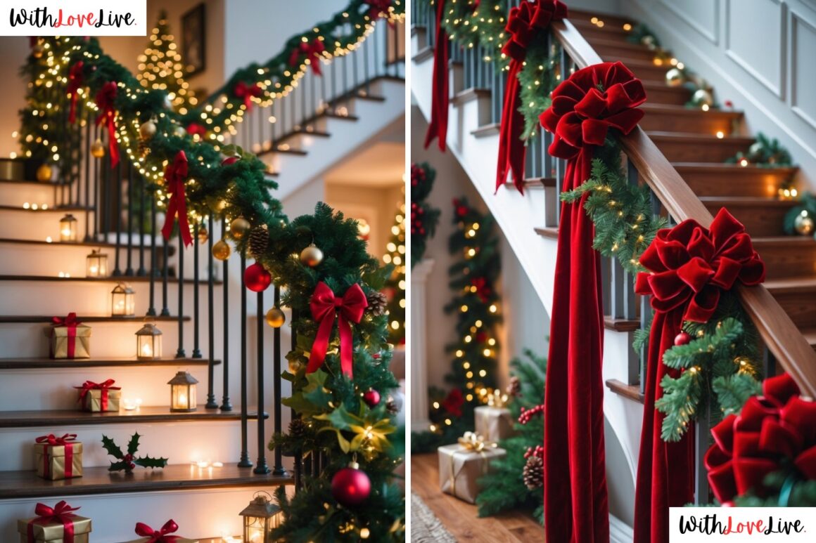 Christmas Staircase Decor Ideas