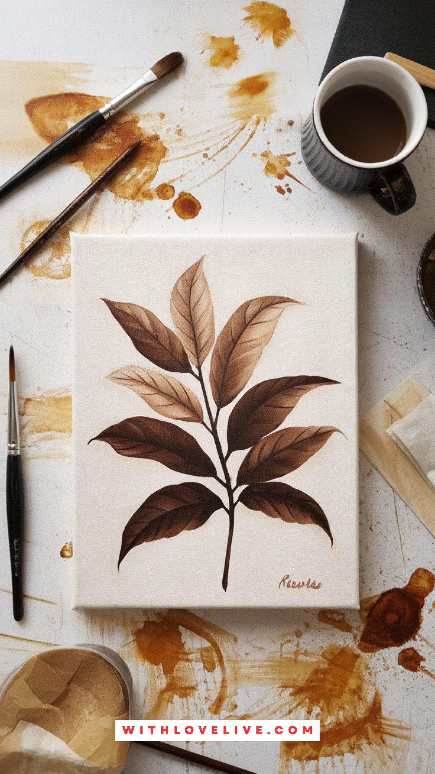 Coffee Leaf Silhouette