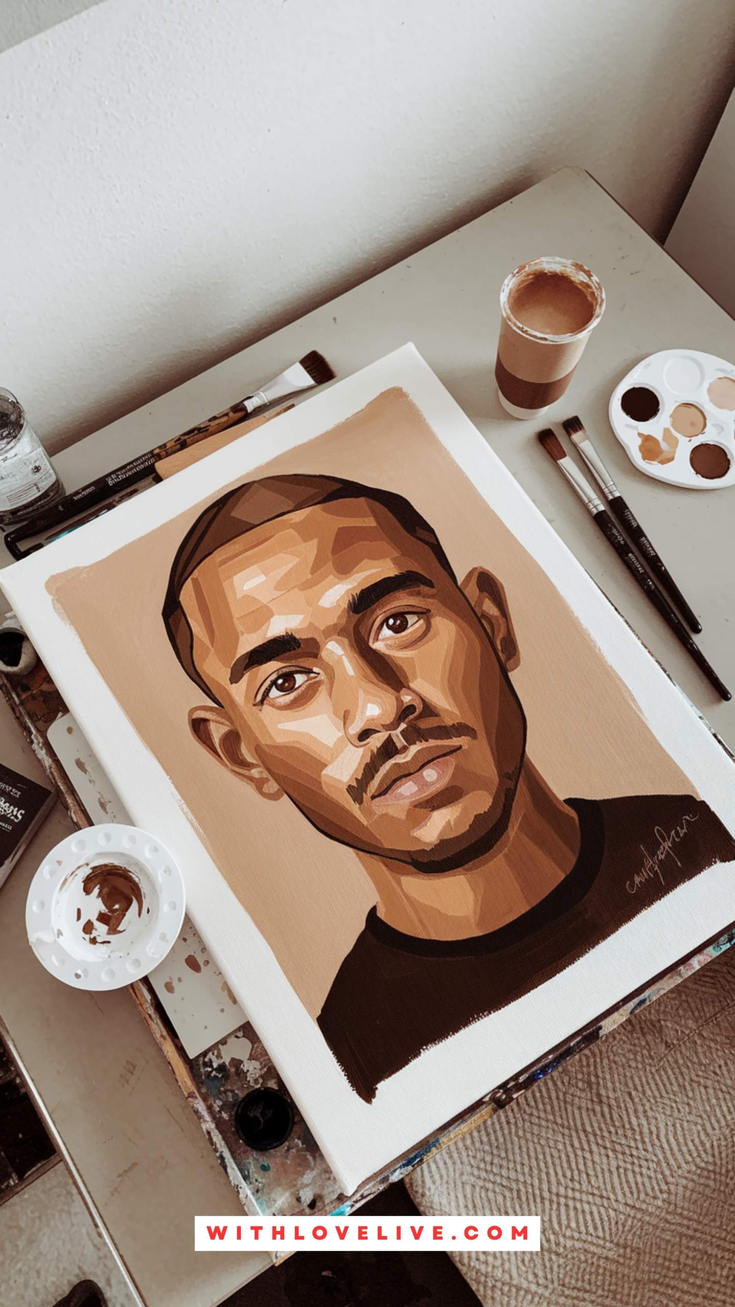 Coffee Portrait Sketch