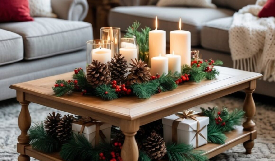 Coffee Table Christmas Decor