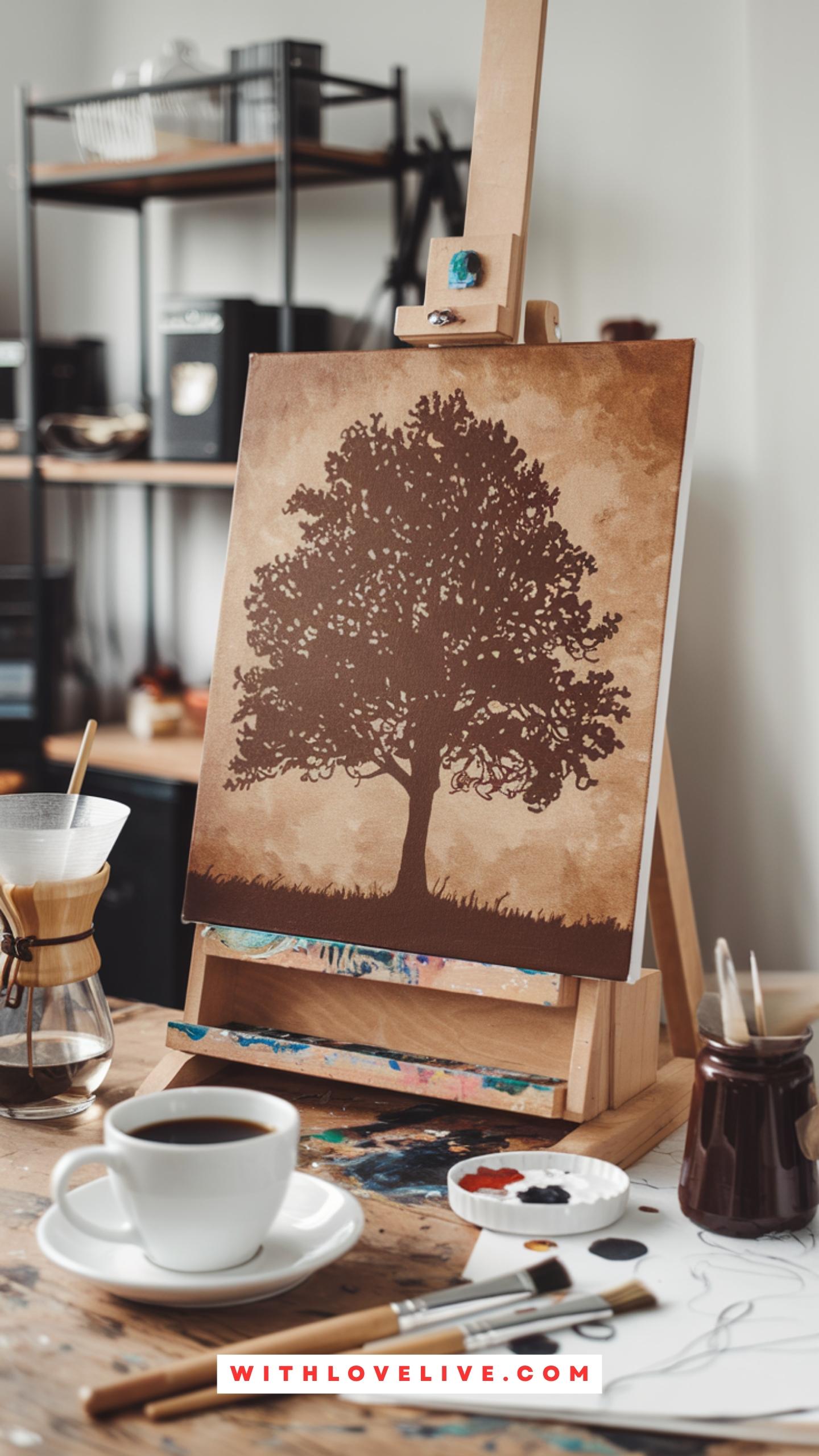 Coffee Tree Silhouette