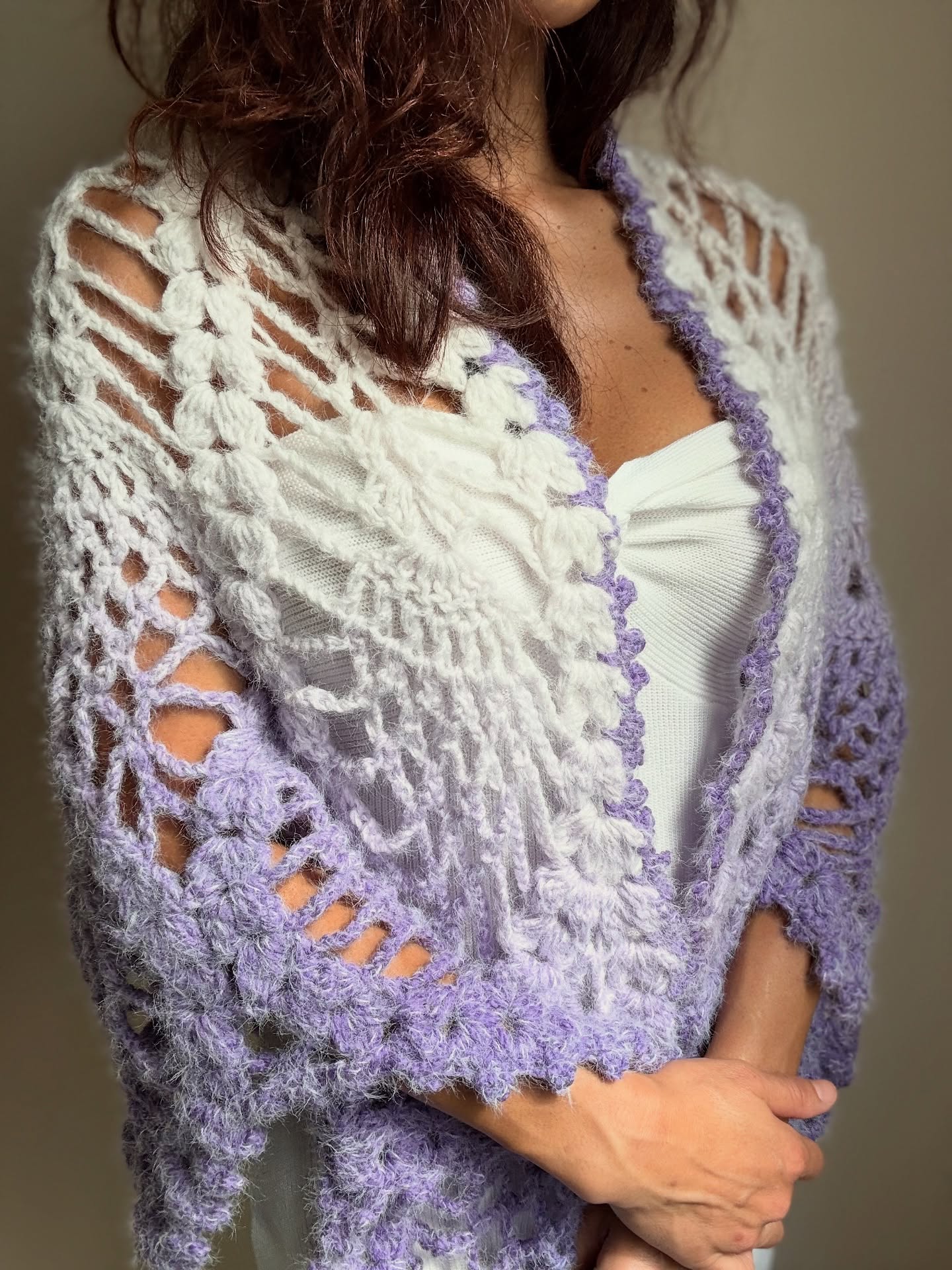 Elegant Lace Crochet Wrap