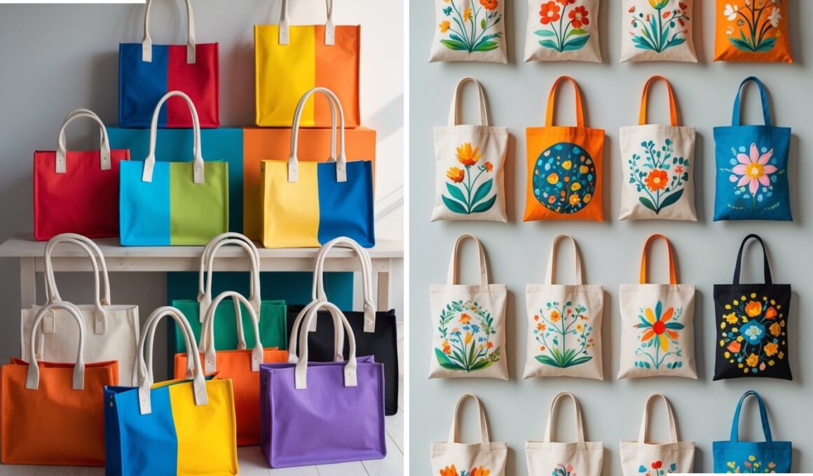 Lovely Canvas Bag Painting