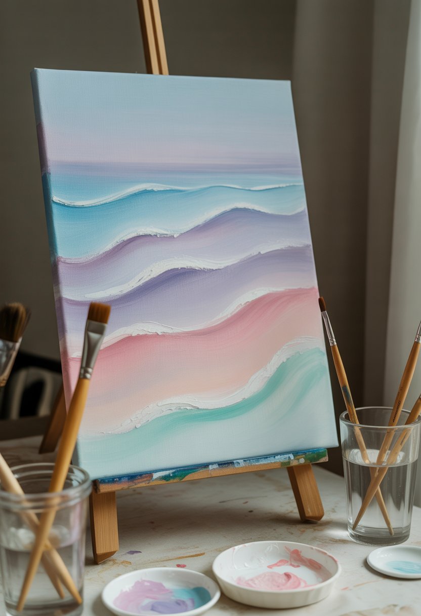 Pastel Ocean Waves