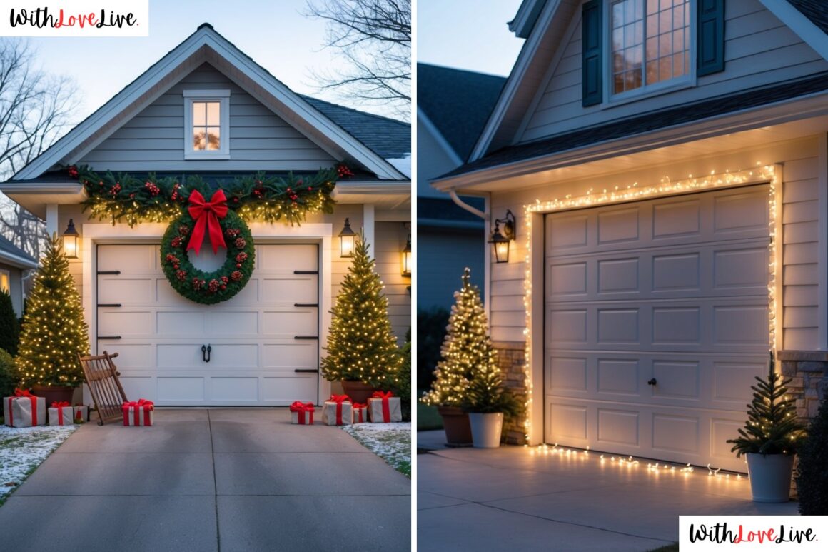 Simple Garage Christmas Decor Ideas