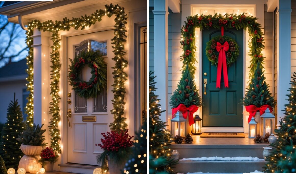 Welcoming Christmas Entrance Decor