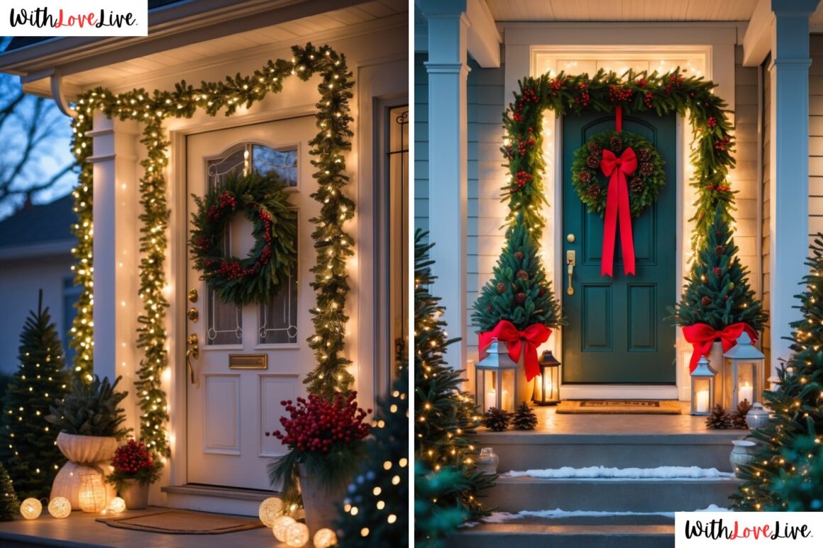 Welcoming Christmas Entrance Decor