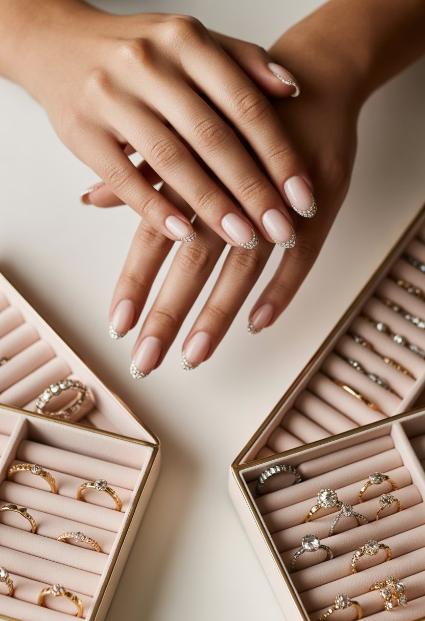 Baby French Diamond Tips