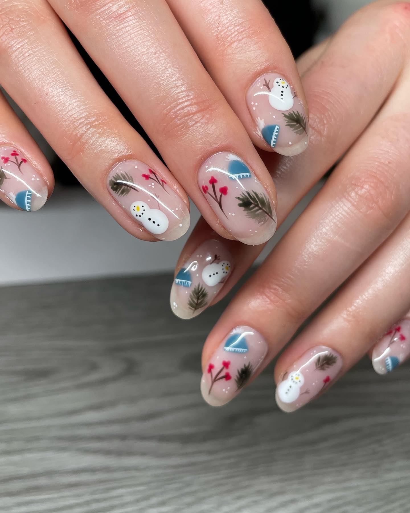 Barley In Winter Nail Designs