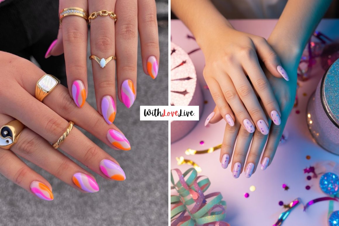 Dreamy Pink and Purple Nails Designs
