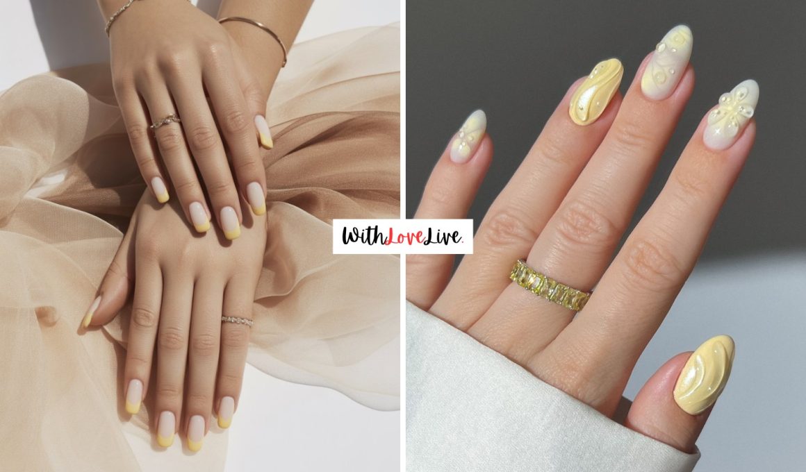 Light and Lovely Yellow Nails Designs