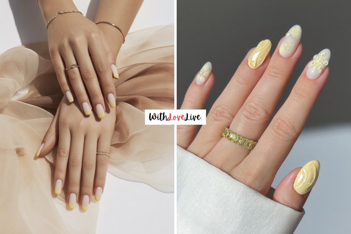 Light and Lovely Yellow Nails Designs