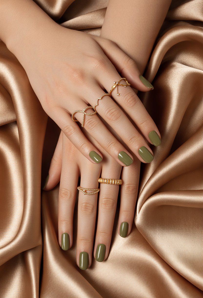 Olive Gold Cuticle Framing