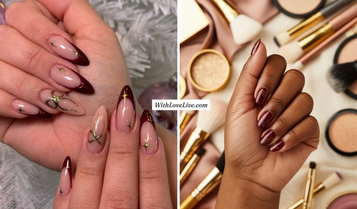 Red Winter Nails Designs