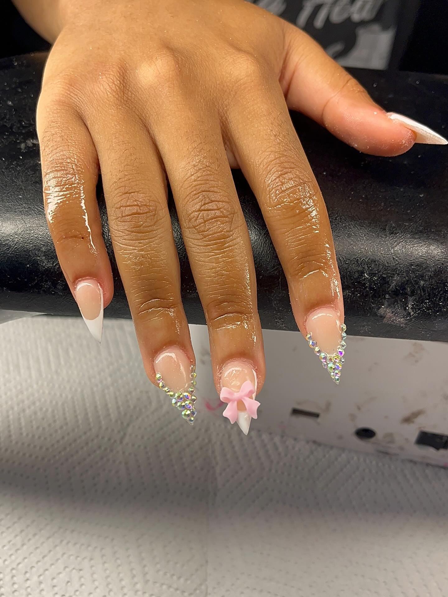 Short Bold Tips Stilettos