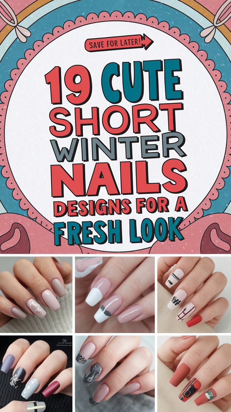 Short Winter Nails Designs 