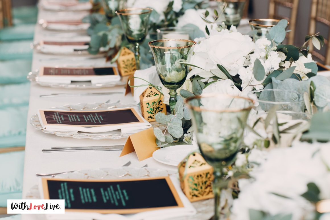 Simple Wedding Table Decor