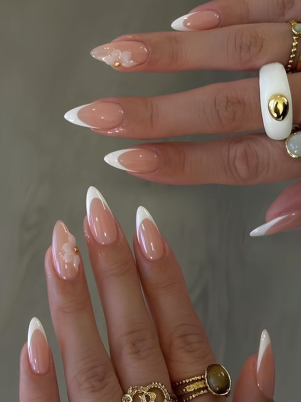 Soft Girl Almond Stiletto Nails