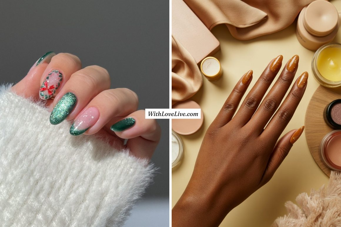 Winter Almond Nails Designs