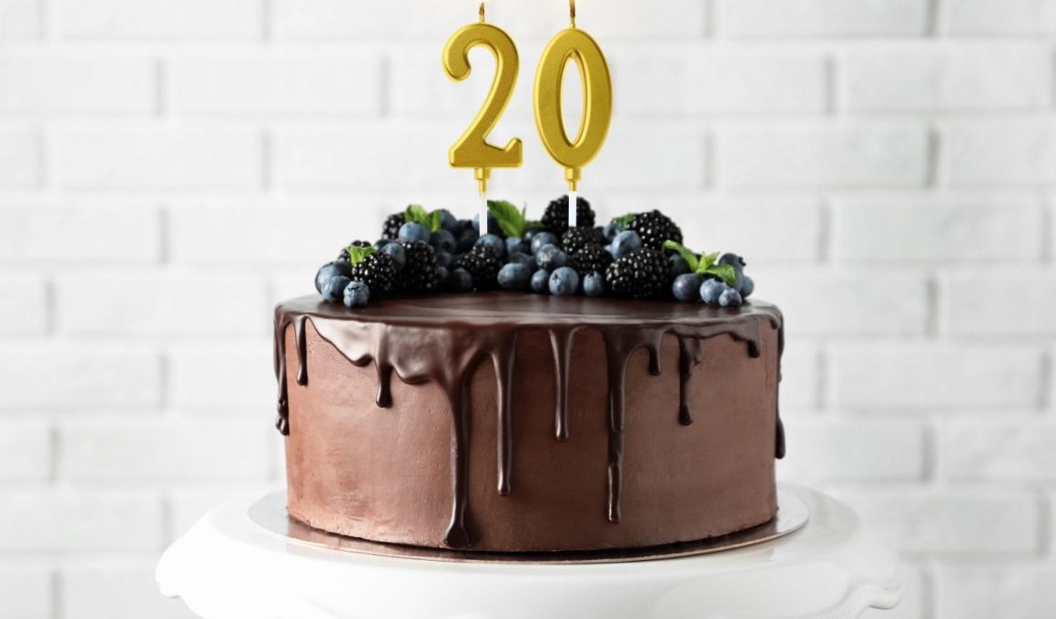 20th Birthday Cake Design