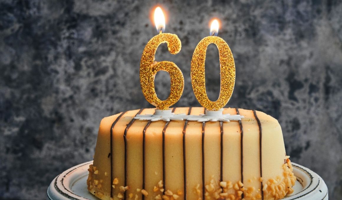 60th Birthday Cake Design