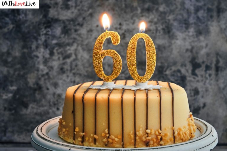 60th Birthday Cake Design