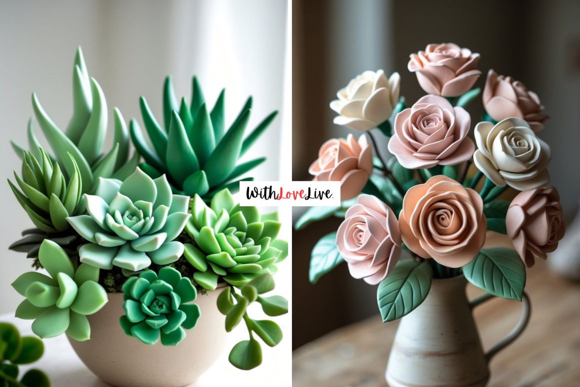 Beautiful Clay Flower Craft Ideas