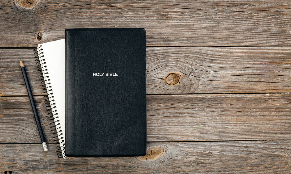 Bible, Notebook, and Pen